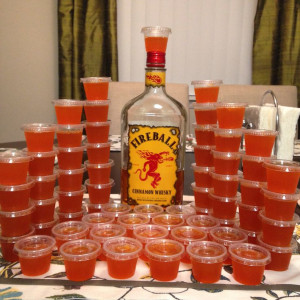 ... . Then add 1 cup of Fireball Whiskey. One pack makes about 35 shots