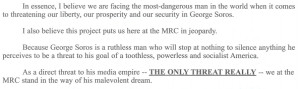 MRC's Over The Top, Paranoid, 8-Page Fundraising Letter