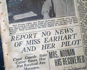 Details about AMELIA EARHART Airplane Flight LOST in Pacific Ocean ...
