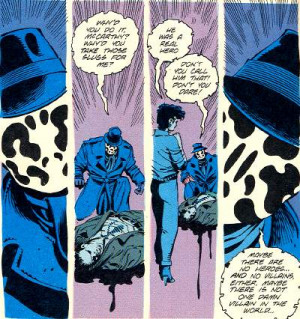 Watchmen Comic Rorschach