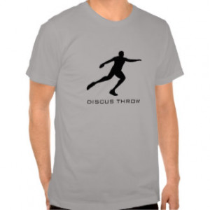 track and field discus throw t shirts