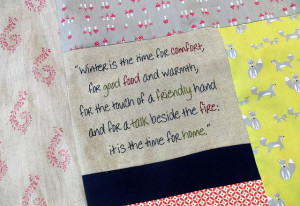 Winter poem Winter's Comfort Quilt by Bustle & Sew, via Flickr