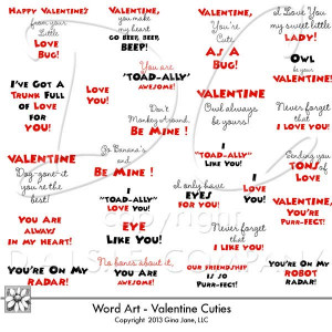 sayings valentine cuties part number 1gja valentine cuties 1word price ...
