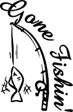Gone Fishing Vinyl Sticker Boat Fish Finder Bass Pole Lure Outdoors ...