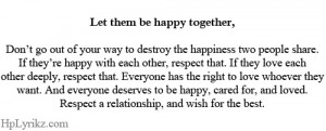 Let them be happy together... (HPLyrikz): Life Quotes, They R Happy ...