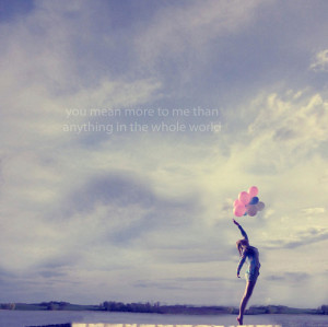 balloon, beauty, flying, girl, nice, photography, quote, sky ...