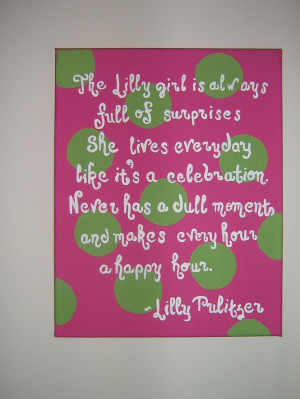 Lilly Pulitzer Quote Canvas. $32.99, via Etsy. NEED.NEED.NEED.
