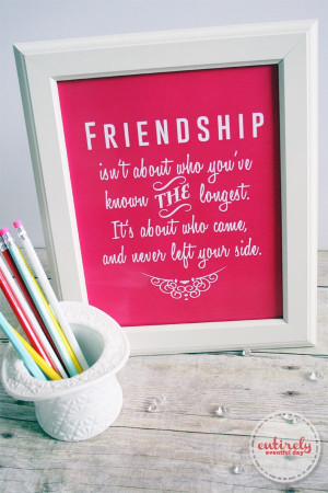 Friendship Art Best Friend Gift Quote Print For Her