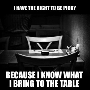 Right to be picky