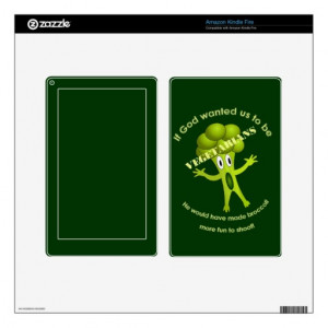 Funny Vegetarian Quote Kindle Fire Skin