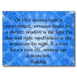Buddha inspirational QUOTE life's journey faith Postcard
