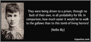 They were being driven to a prison, through no fault of their own, in ...