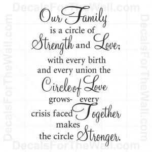 Our-Family-is-a-Circle-of-Strength-and-Love-Wall-Decal-Vinyl-Art-Quote ...