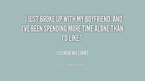 ... my boyfriend, and I've been spending more time alone than I'd like