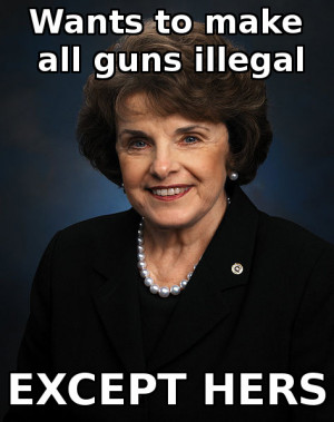 Re: Dianne Feinstein Angry that Assault Weapons Ban Excluded From Gun ...