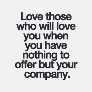 Love me for who I am