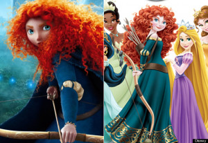 the image of Merida, the young Scottish heroine of Pixar's 