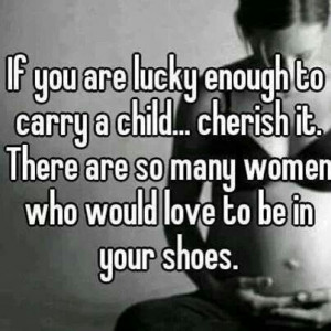 ... about being pregnant when you have no idea what infertility is like