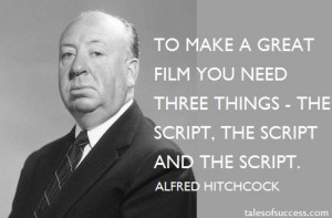 ... publicity photo of Alfred Hitchcock (1955). Hitchcock is known