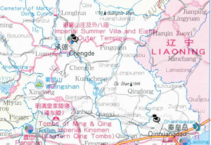 Map of Hebei Province China