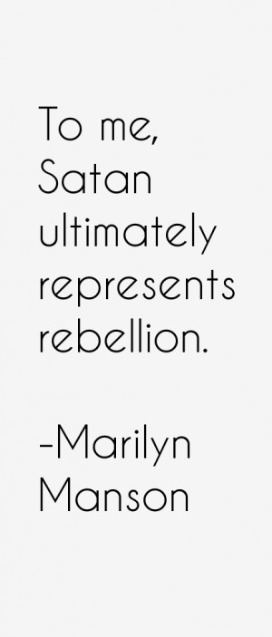 Marilyn Manson Quotes and Sayings