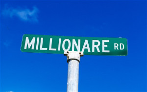 Millionaire Road street sign, Virgin Gorda Island, British Virgin ...