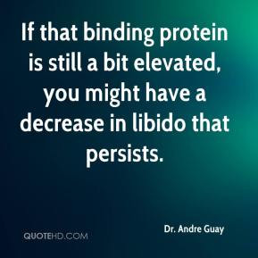 Dr. Andre Guay - If that binding protein is still a bit elevated, you ...