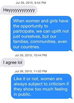 Used Only Feminist Hillary Clinton Quotes On Tinder To See How Men ...