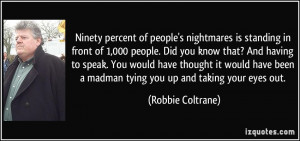 percent of people's nightmares is standing in front of 1,000 people ...