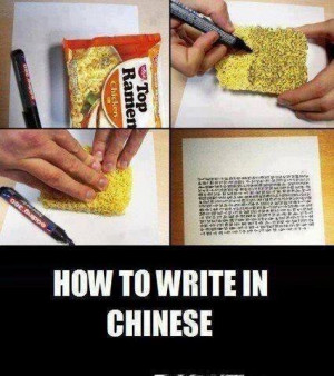 Writing In Chinese…
