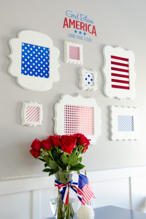4th of July Decor || Super easy DIY patriotic decorations! Love this ...