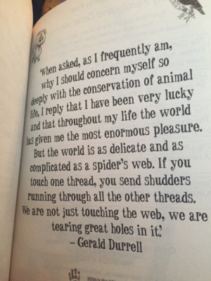 My Family and Other Animals by Gerald Durrell quote