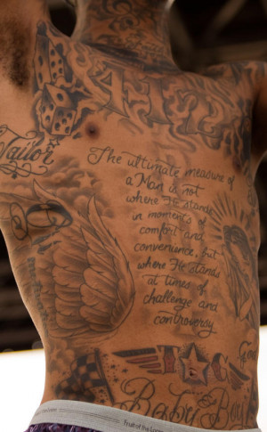 Wiz Khalifa Chest Tattoos
