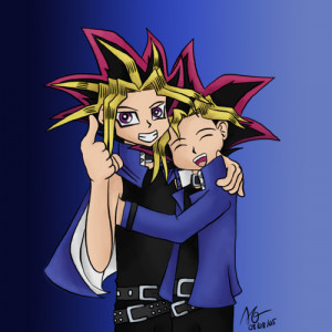 Yugi And Yami Kiss Meleemonkey