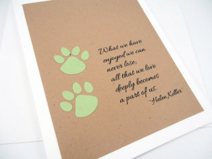 Pet Sympathy Card Loss Dog Cat