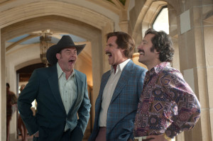 Left to right) David Koechner is Champ Kind, Will Ferrell is Ron ...