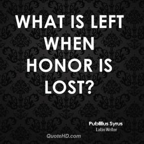 Honor Quotes