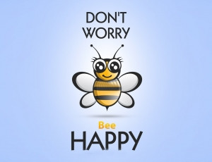 ... Inpirational Quotes » Dont Worry Be Happy Motivational wide Wallpaper