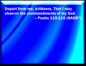 Psalm 119:115 Bible Verse Slides
