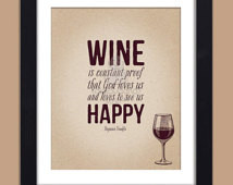 Wine Poster Constant Proof that God Loves Us And Loves To See Us Happy ...