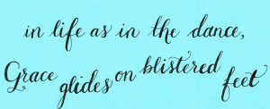 alice abrams quote || calligraphy by claire sledge