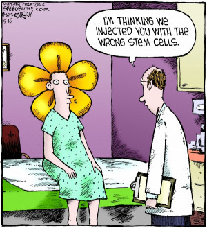 Funny Wrong Stem Cells Injection Cartoon Joke Picture | I'm thinking ...