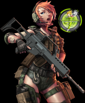 Anime Female Soldier