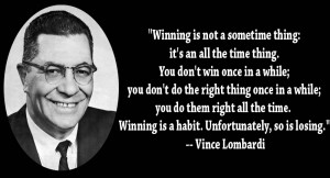 Winning Is Not A Something Thing….