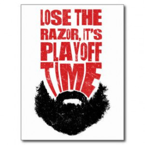 Playoff Beard Post Card