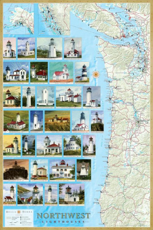 Our newly redesigned and revised Northwest Lighthouses Map & Guide is