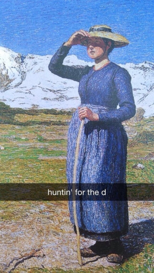 ... Amazing Snapchats That Pair Famous Artworks With Inappropriate Quotes