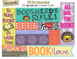 Download free, printable bookmarks from Epic Reads!
