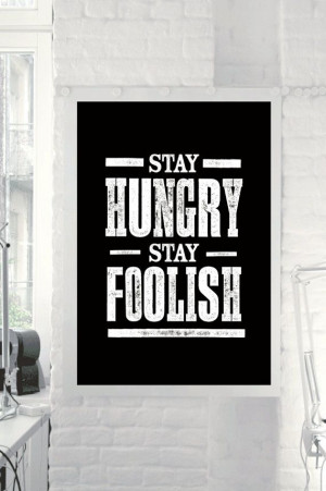 Steve Jobs Motivational Quote Art Wall Decor 