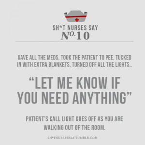 all them older nurses know this one!